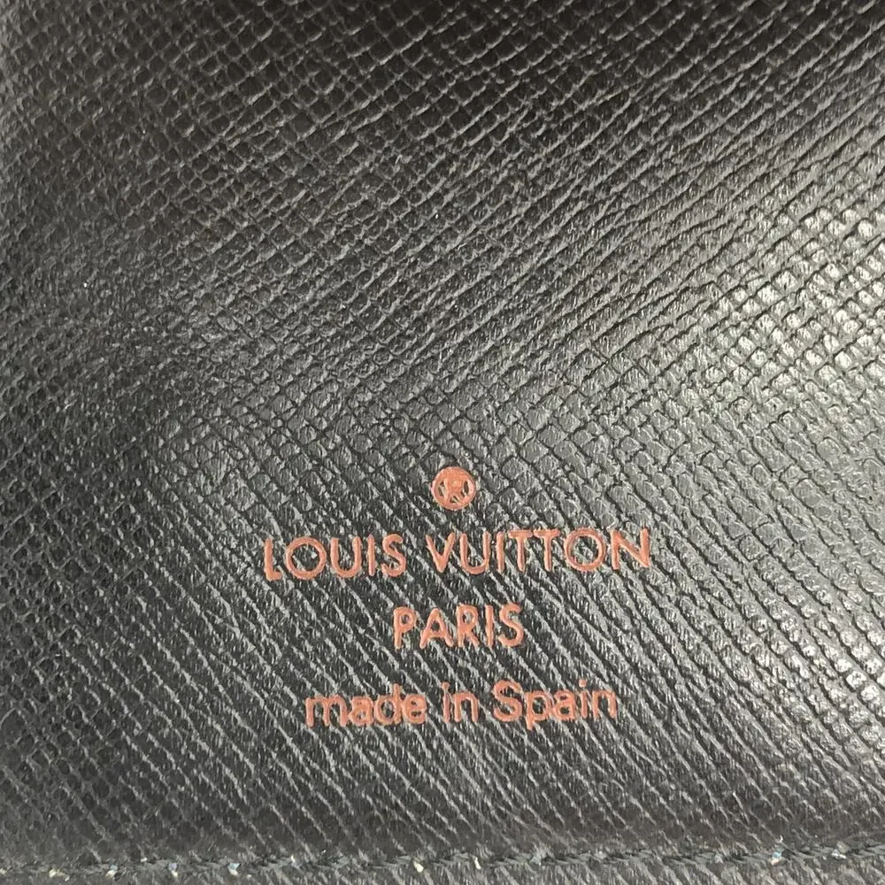 Vintage Authentic Louis Vuitton Epi Leather Agenda Planner Blue Cover R20055